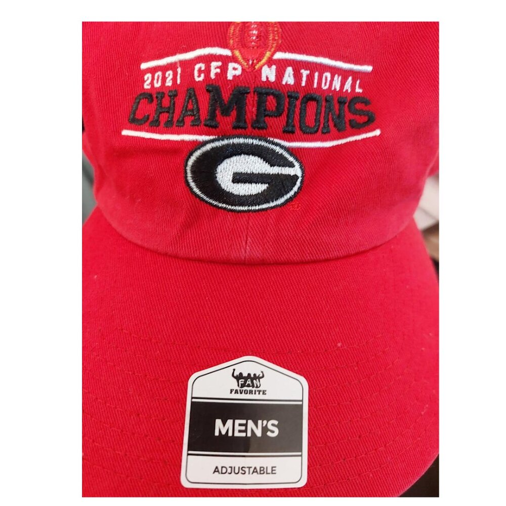Georgia Bulldogs 2021 National Champions Baseball Hat Cap Adjustable Strap Back